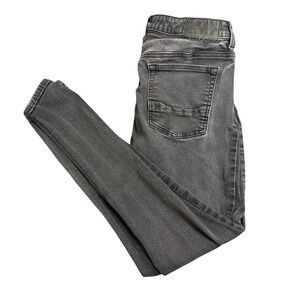 PacSun Mens Stacked Skinny Jeans Washed Black Denim 31x30 Stretch Slim Fit‎
